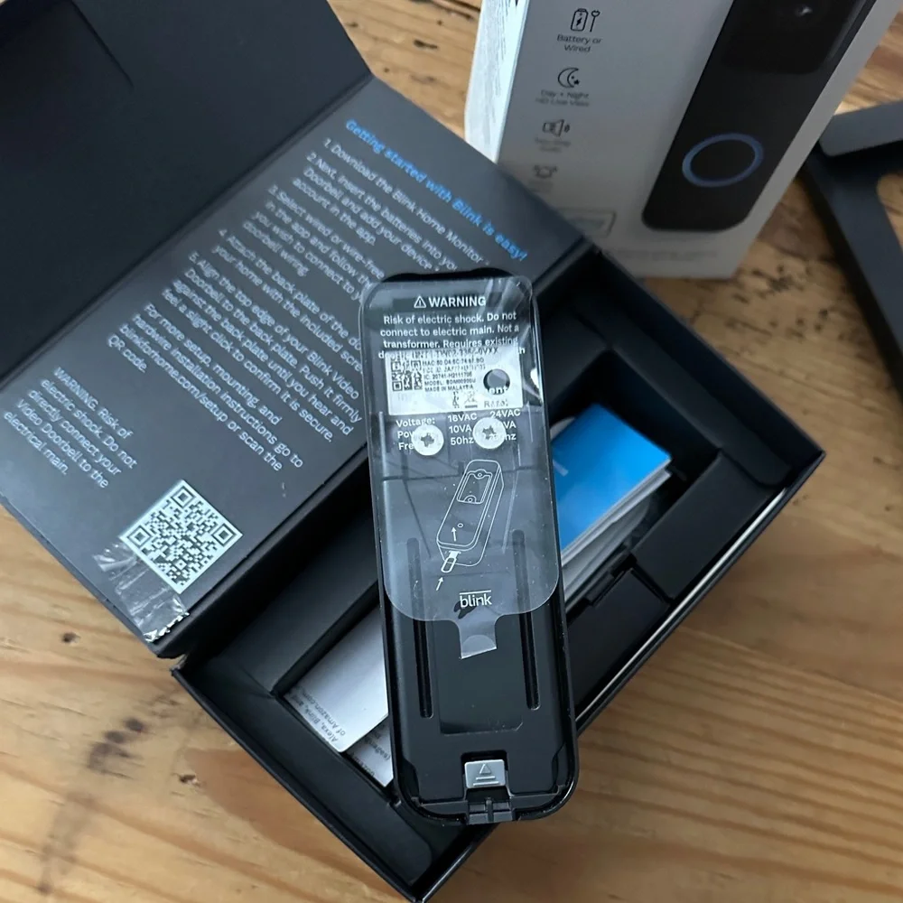 Blink Black Video Doorbell